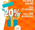 Wind: solo per oggi ricarica online e ricevi il 20% di credito in omaggio